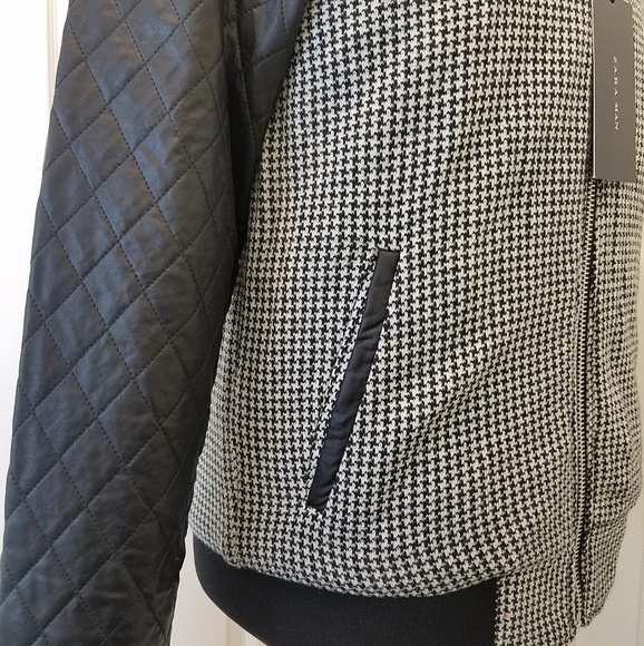 ZARA MAN CHECKED BOMBER JACKET NWT - Picture 3 of 5